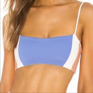L*Space Rebel Stripe Bikini Top